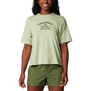 Columbia Womens North Cascades Relaxed Tee(Sage Leaf/Outdoors Club)