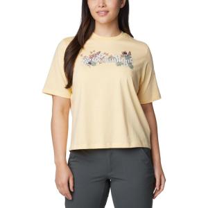 Columbia Womens North Cascades Relaxed Tee(Sunkissed/Branded Bouquet)