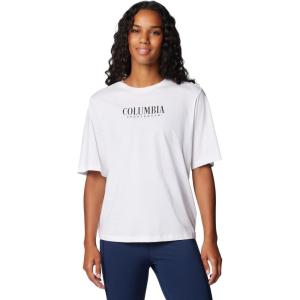Columbia Womens North Cascades Relaxed Tee(White/Casual Brand)