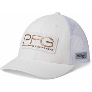 Columbia Women’s PFG Mesh Ball Cap, White/PFG Hooks, One Size
