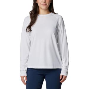 Columbia Womens PFG Solar Stream Long Sleeve(White)