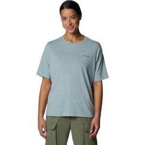Columbia Womens PFG Uncharted Graphic Tee(Crushed Blue/Pfg W Storm Bird)