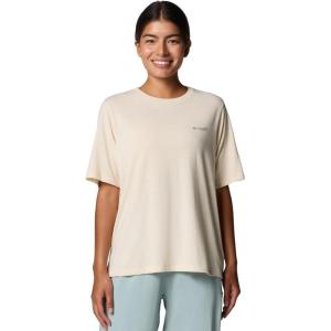 Columbia Womens PFG Uncharted Graphic Tee(Lemon Wash/Pfg W Storm Bird)