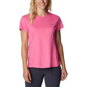 Columbia Women’s Standard W Zero Ice Cirro-Cool Ss Shirt(Wild Geranium)