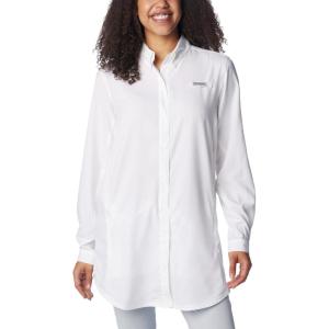 Columbia Womens Tamiami Long Sleeve Tunic(White)
