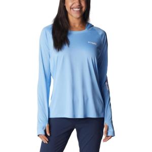 Columbia Women’s Tidal Tee Hoodie(Agate/Satin Pink Logo)