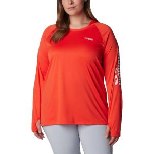 Columbia Women’s Tidal Tee Hoodie(Bright Poppy/White Logo)