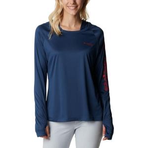 Columbia Women’s Tidal Tee Hoodie(Carbon/Red Spark Logo)