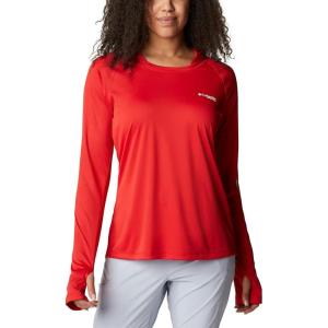 Columbia Women’s Tidal Tee Hoodie(Red Spark/White Logo)