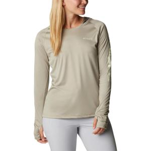 Columbia Women’s Tidal Tee Hoodie(Safari/Light Lime Logo)