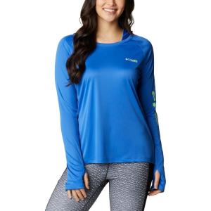 Columbia Women’s Tidal Tee Hoodie(Vivid Blue/Lime Glow)