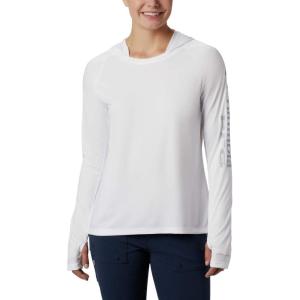 Columbia Women’s Tidal Tee Hoodie(White/Cirrus Grey Logo)