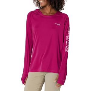 Columbia Women’s Tidal Tee Hoodie(Wild Fuchsia/White Logo)