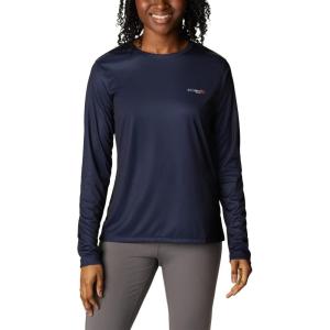 Columbia Womens Tidal Tee™ PFG Fish Flag LsTidal Tee PFG Fish Flag Long Sleeve(Collegiate Navy/Fish Flag Ombre)