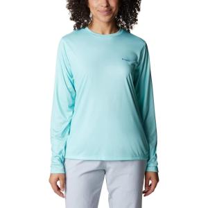 Columbia Womens Tidal Tee™ PFG Fish Flag LsTidal Tee PFG Fish Flag Long Sleeve(Gulf Stream/Fish and Friends Flag Ombre)
