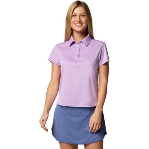 Columbia Womens Tidal Tee Short Sleeve Polo(Hydrangea)