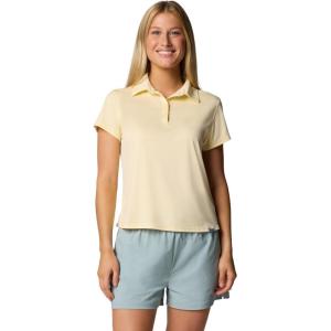 Columbia Womens Tidal Tee Short Sleeve Polo(Lemon Wash)