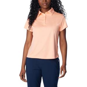 Columbia Womens Tidal Tee Short Sleeve Polo(Tiki Pink)