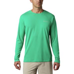 Columbia mens Pfg Zero Rules Long Sleeve Shirt(Dark Lime)
