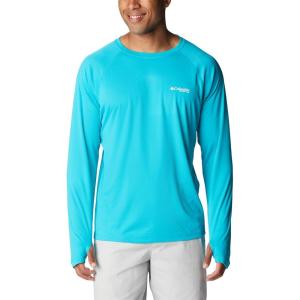 Columbia mens Pfg Zero Rules Long Sleeve Shirt(Ocean Teal)