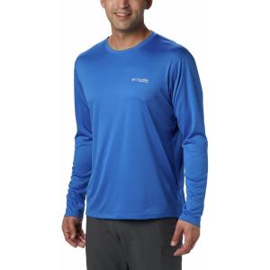 Columbia mens Pfg Zero Rules Long Sleeve Shirt(Vivid Blue)