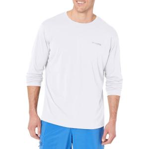 Columbia mens Pfg Zero Rules Long Sleeve Shirt(White)