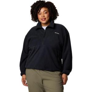 Columbia womens Sequoia Grove Half Zip Fleece(Black)