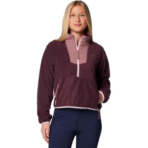 Columbia womens Sequoia Grove Half Zip Fleece(Moonvista/Fig/Pink Dawn)