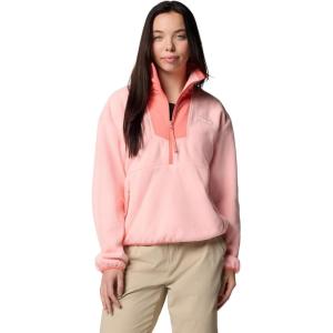 Columbia womens Sequoia Grove Half Zip Fleece(Pink Sand/Alpenglow)