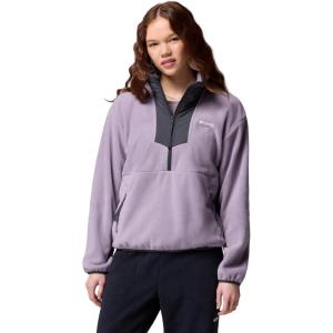 Columbia womens Sequoia Grove Half Zip Fleece(Shale Purple/Shark/Shark)