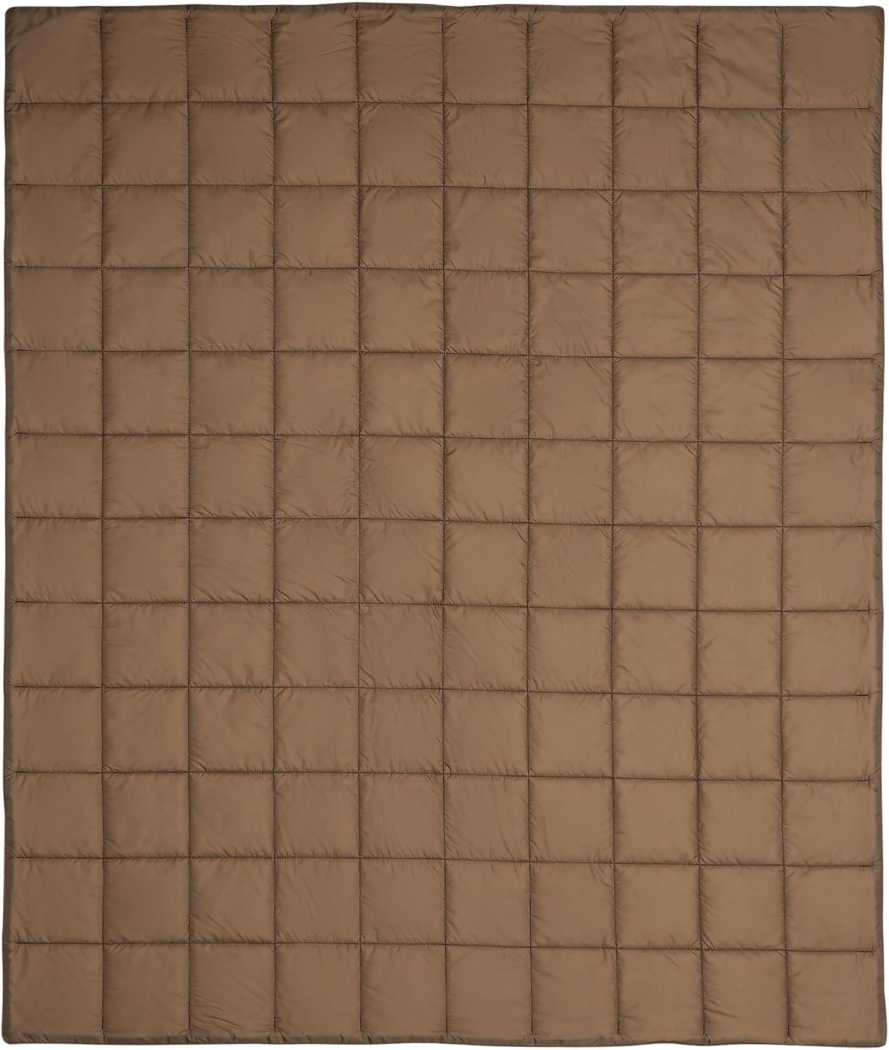 imageColumbia 50quot x 60quot Down Alternative Throw Blanket Outdoor Essentials for Camping Picnics and Adventures Soft and Cozy Home Essentials for Bed and Living Room 100 Polyester Fill CamoBlack Taupe