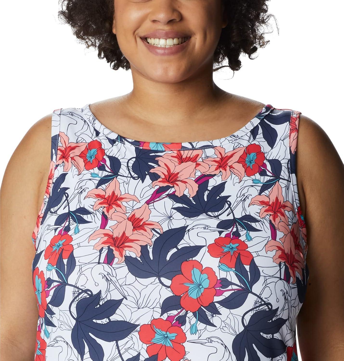 imageColumbia Chill River Printed DressWhite Lakeshore Floral Multi