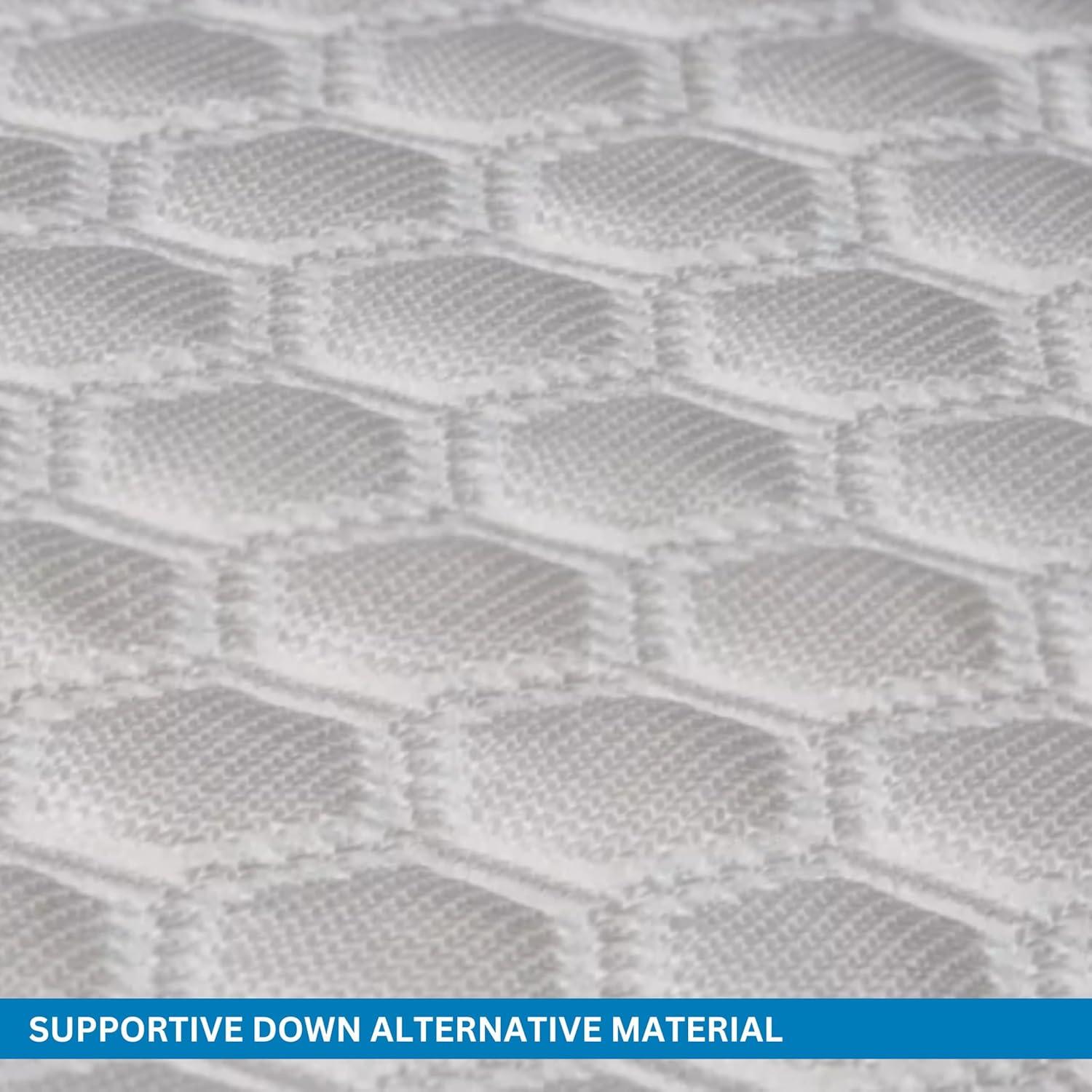 imageColumbia Comfort Ice Fiber Side Sleeper Down Alternative Bed Pillow with Polyester Fiberfill Supportive Cooling Double Sided Breathable Cover Back ampamp Stomach Sleeper StandardQueen Pack of 1Side Sleeper