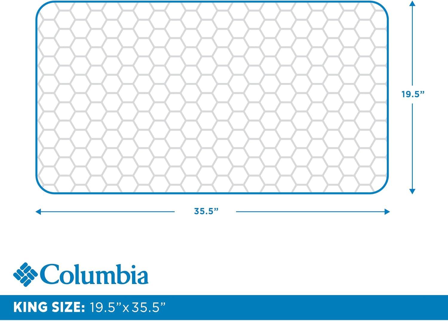 imageColumbia Comfort Ice Fiber Side Sleeper Down Alternative Bed Pillow with Polyester Fiberfill Supportive Cooling Double Sided Breathable Cover Back ampamp Stomach Sleeper StandardQueen Pack of 1Back Stomach Sleeper
