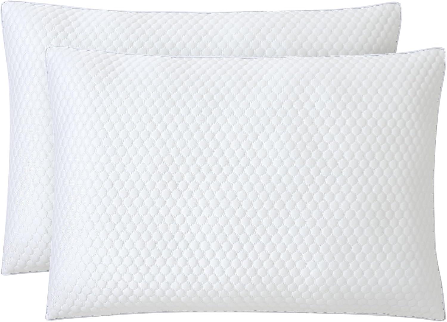 imageColumbia Comfort Ice Fiber Side Sleeper Down Alternative Bed Pillow with Polyester Fiberfill Supportive Cooling Double Sided Breathable Cover Back ampamp Stomach Sleeper StandardQueen Pack of 1Side Sleeper