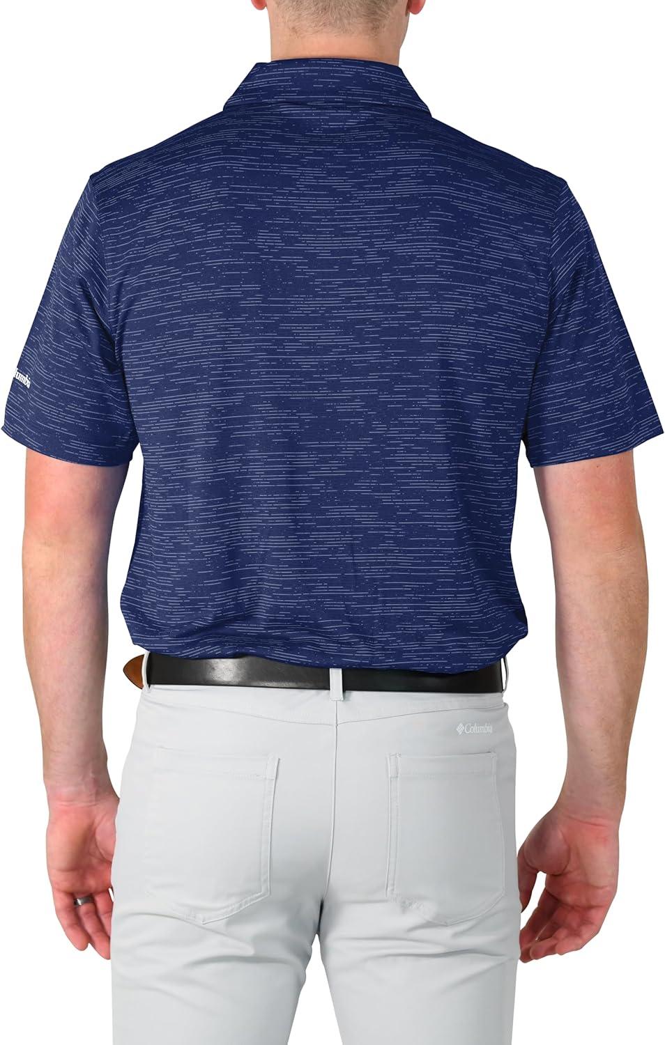 imageColumbia Golf Mens OmniWick Heading Out PoloCollegiate Navy