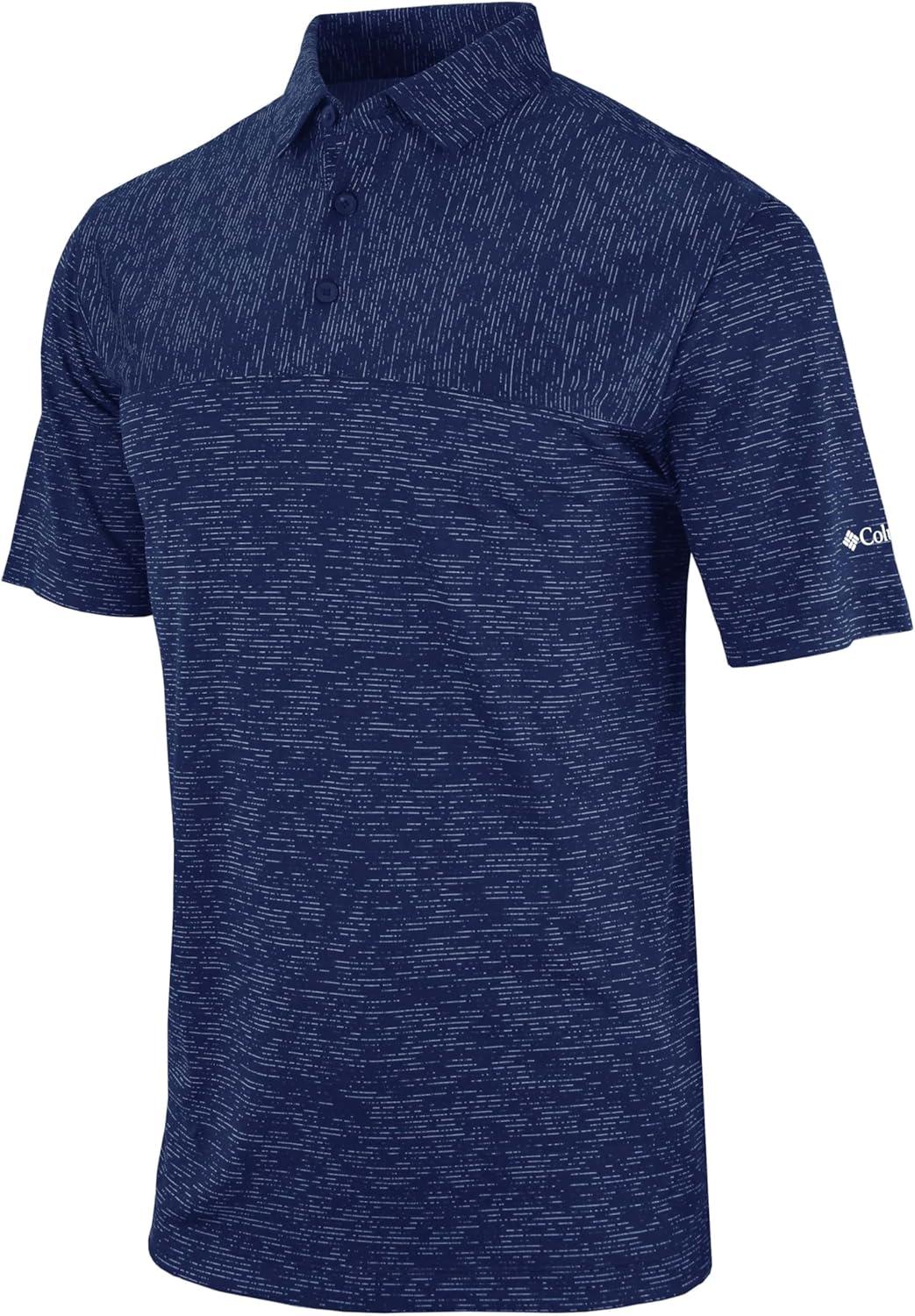 imageColumbia Golf Mens OmniWick Heading Out PoloCollegiate Navy