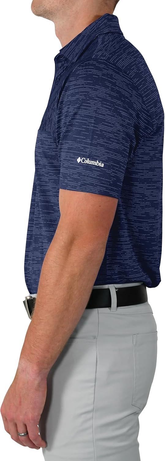 imageColumbia Golf Mens OmniWick Heading Out PoloCollegiate Navy
