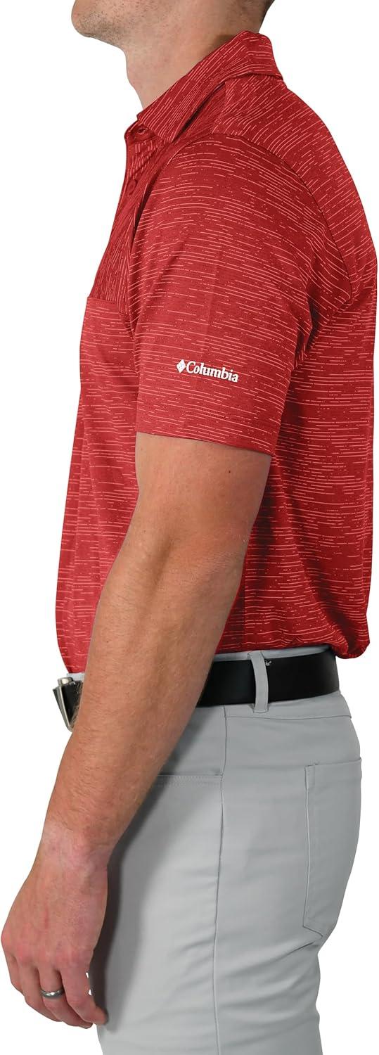 imageColumbia Golf Mens OmniWick Heading Out PoloIntense Red