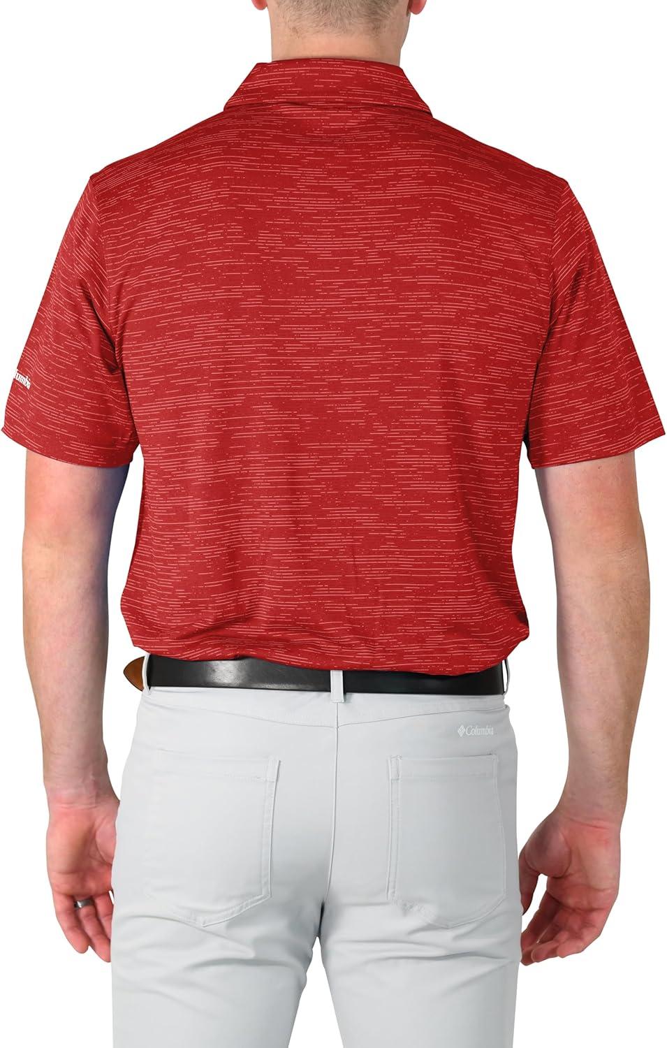 imageColumbia Golf Mens OmniWick Heading Out PoloIntense Red