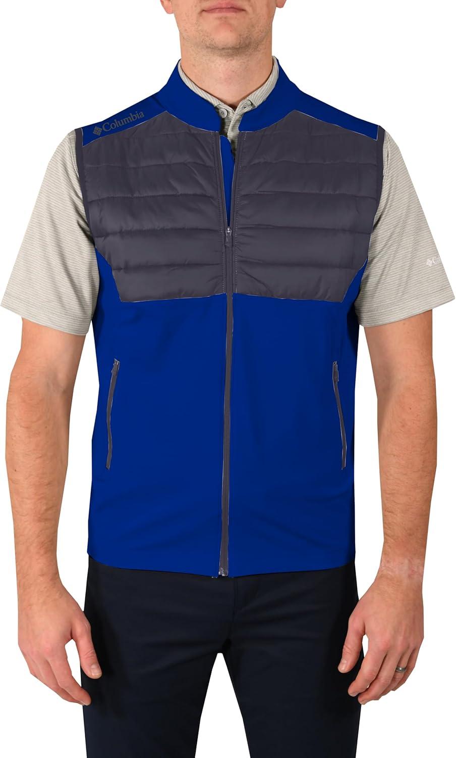 imageColumbia Golf Mens OmniWick In The Element Full Zip VestAzul
