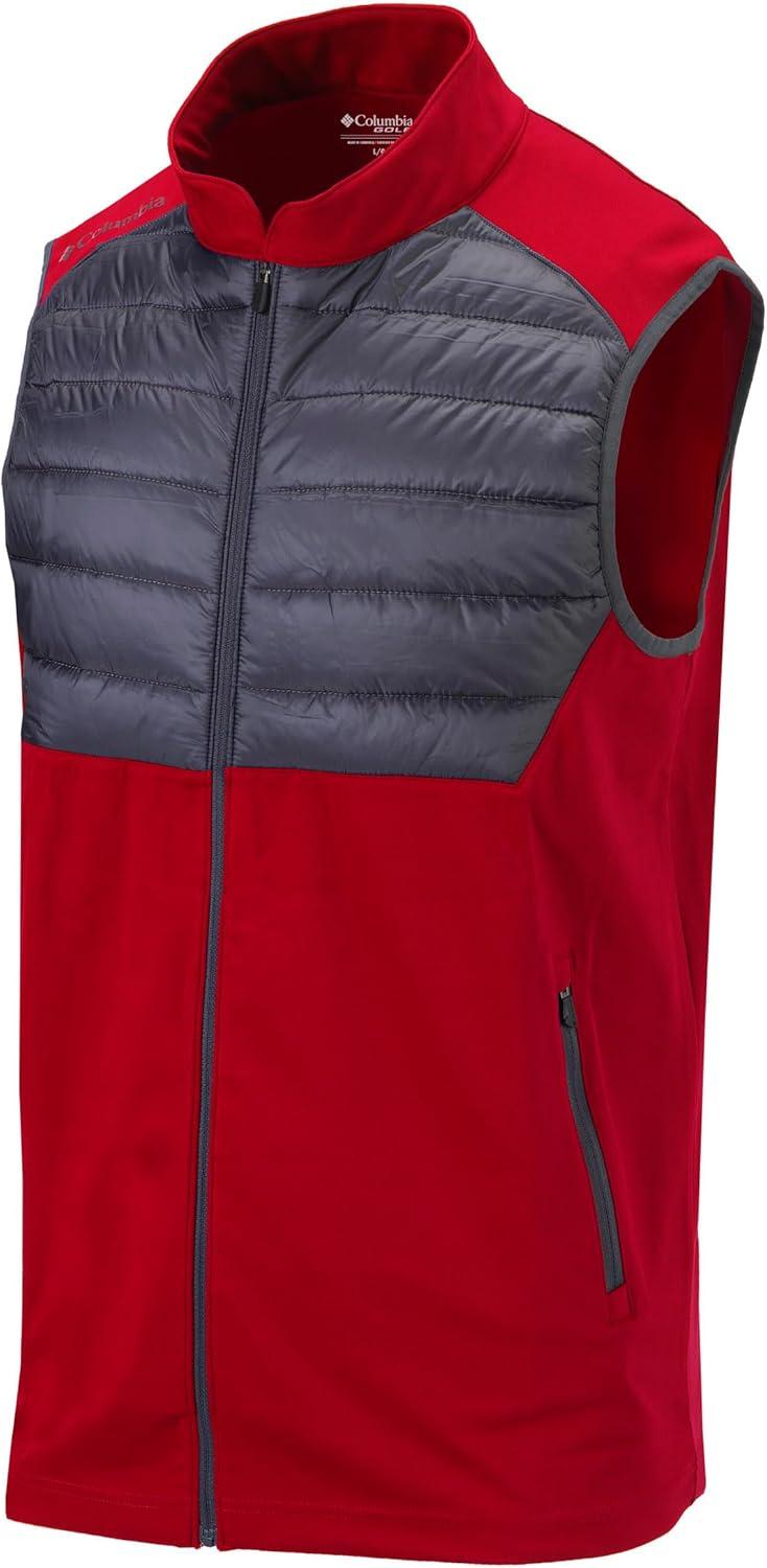 imageColumbia Golf Mens OmniWick In The Element Full Zip VestIntense Red