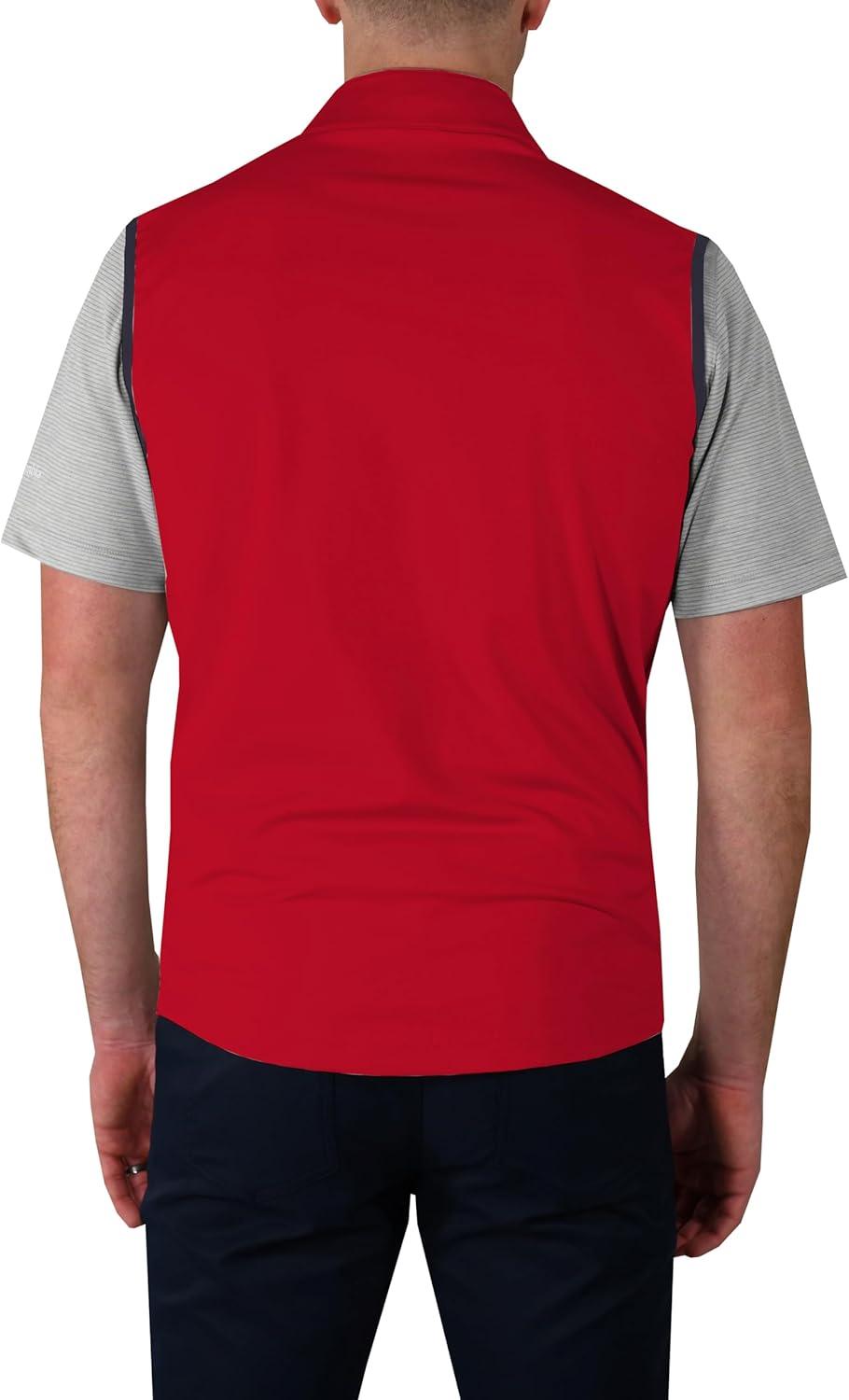 imageColumbia Golf Mens OmniWick In The Element Full Zip VestIntense Red