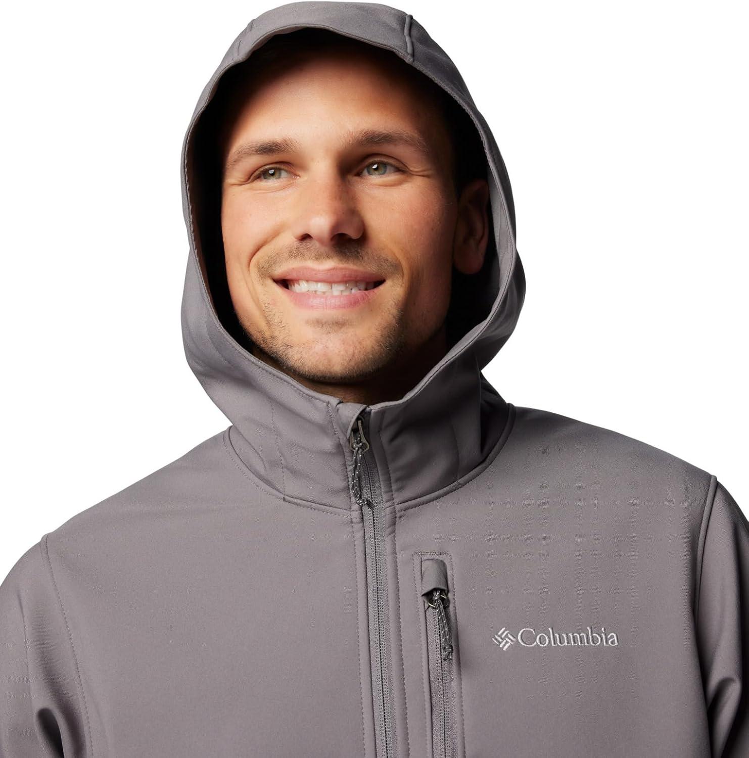 imageColumbia Mens Ascender II Hooded Softshell Rain JacketCity Grey