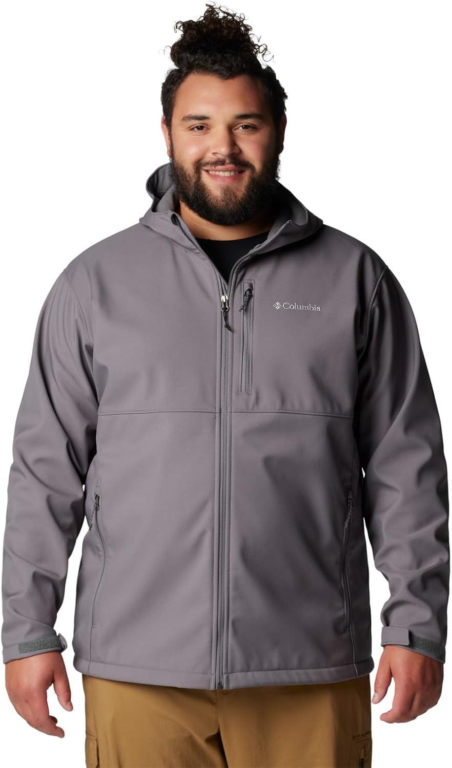 imageColumbia Mens Ascender II Hooded Softshell Rain JacketCity Grey