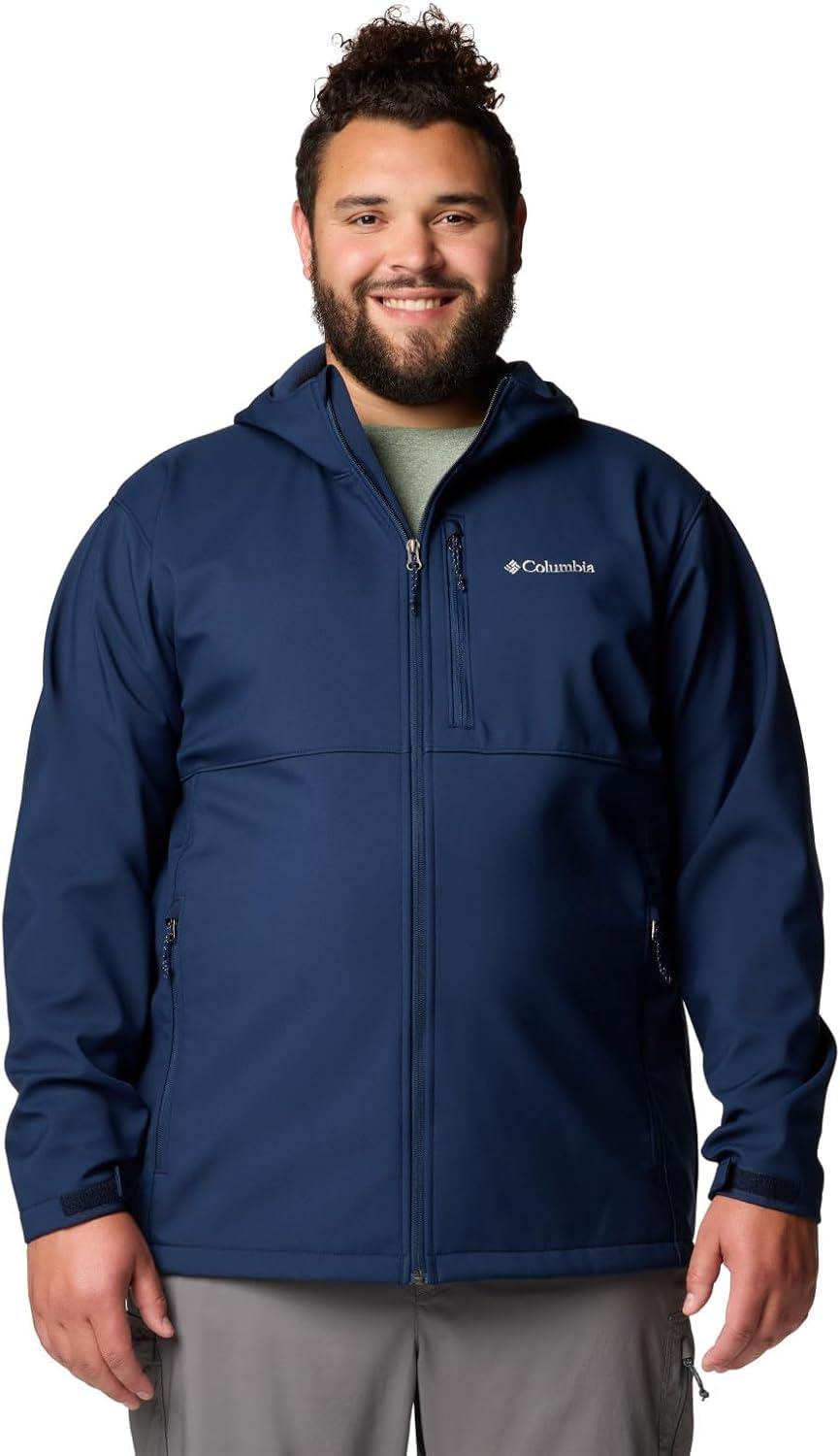 imageColumbia Mens Ascender II Hooded Softshell Rain JacketCollegiate Navy