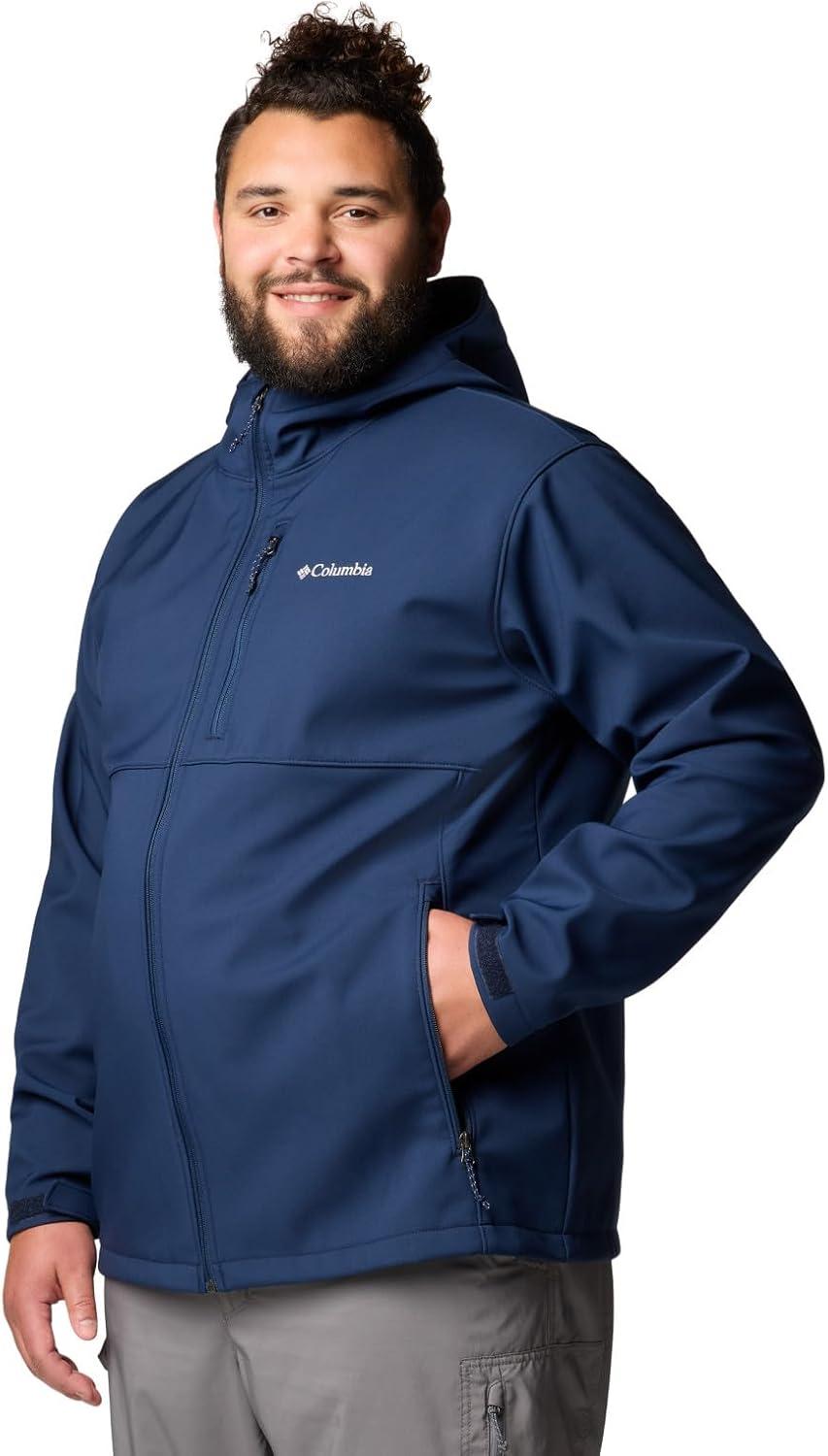 imageColumbia Mens Ascender II Hooded Softshell Rain JacketCollegiate Navy