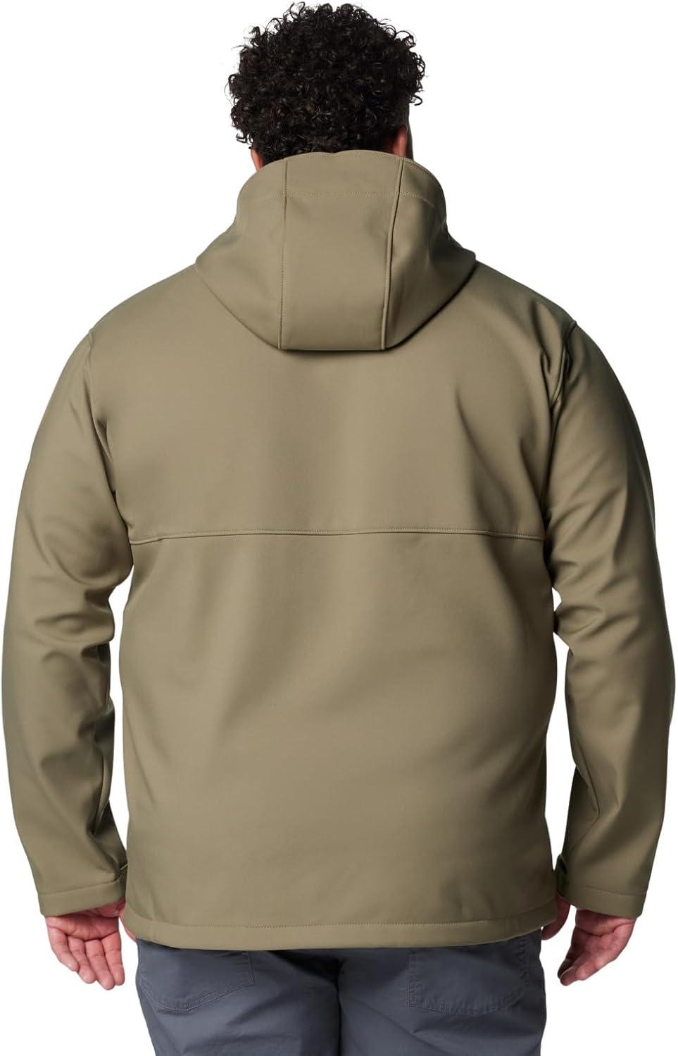 imageColumbia Mens Ascender II Hooded Softshell Rain JacketStone Green