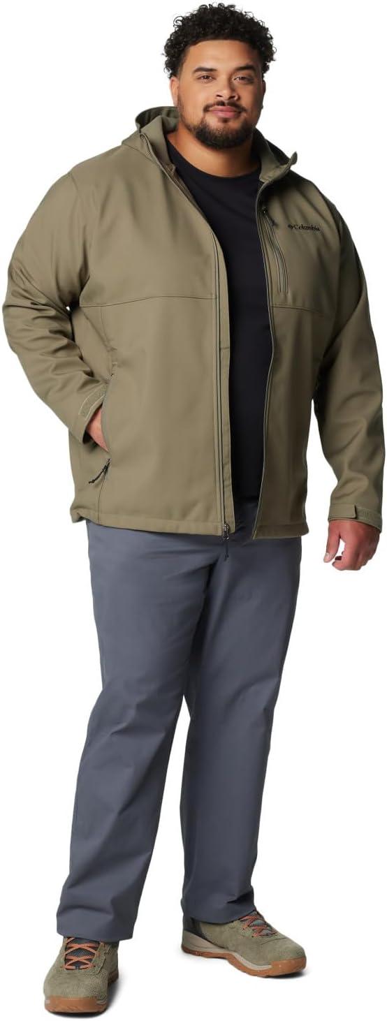 imageColumbia Mens Ascender II Hooded Softshell Rain JacketStone Green