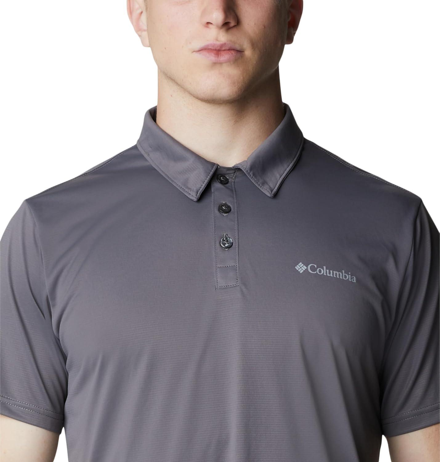 imageColumbia Mens Columbia Hike PoloHiking ShirtCity Grey